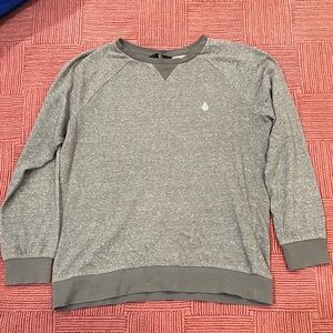 Volcom Men's size small Heather Gray Crewneck Sweater